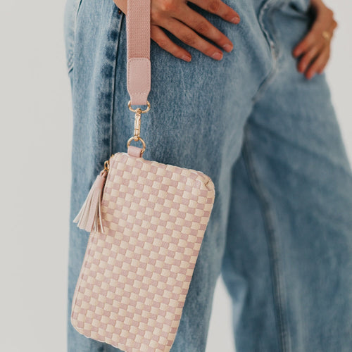 Emma Woven Clutch Wristlet