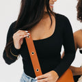 The Evelynn Eyelet Vegan Leather Strap