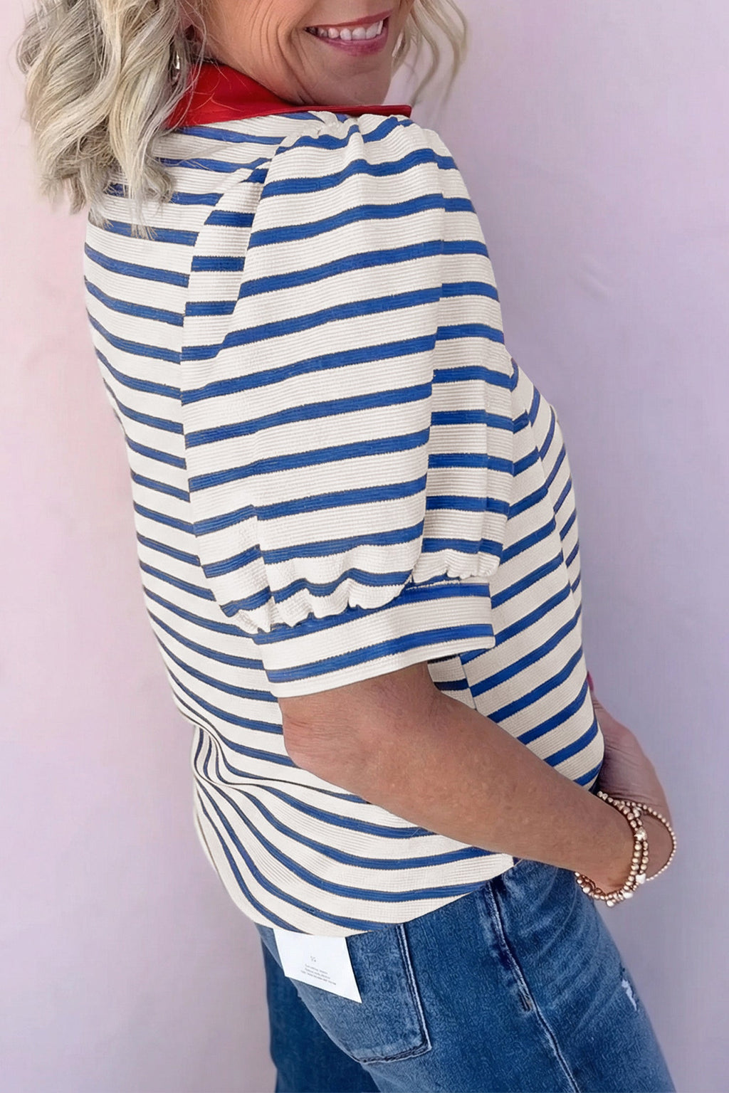 The Hannah May Polo Collar Blouse