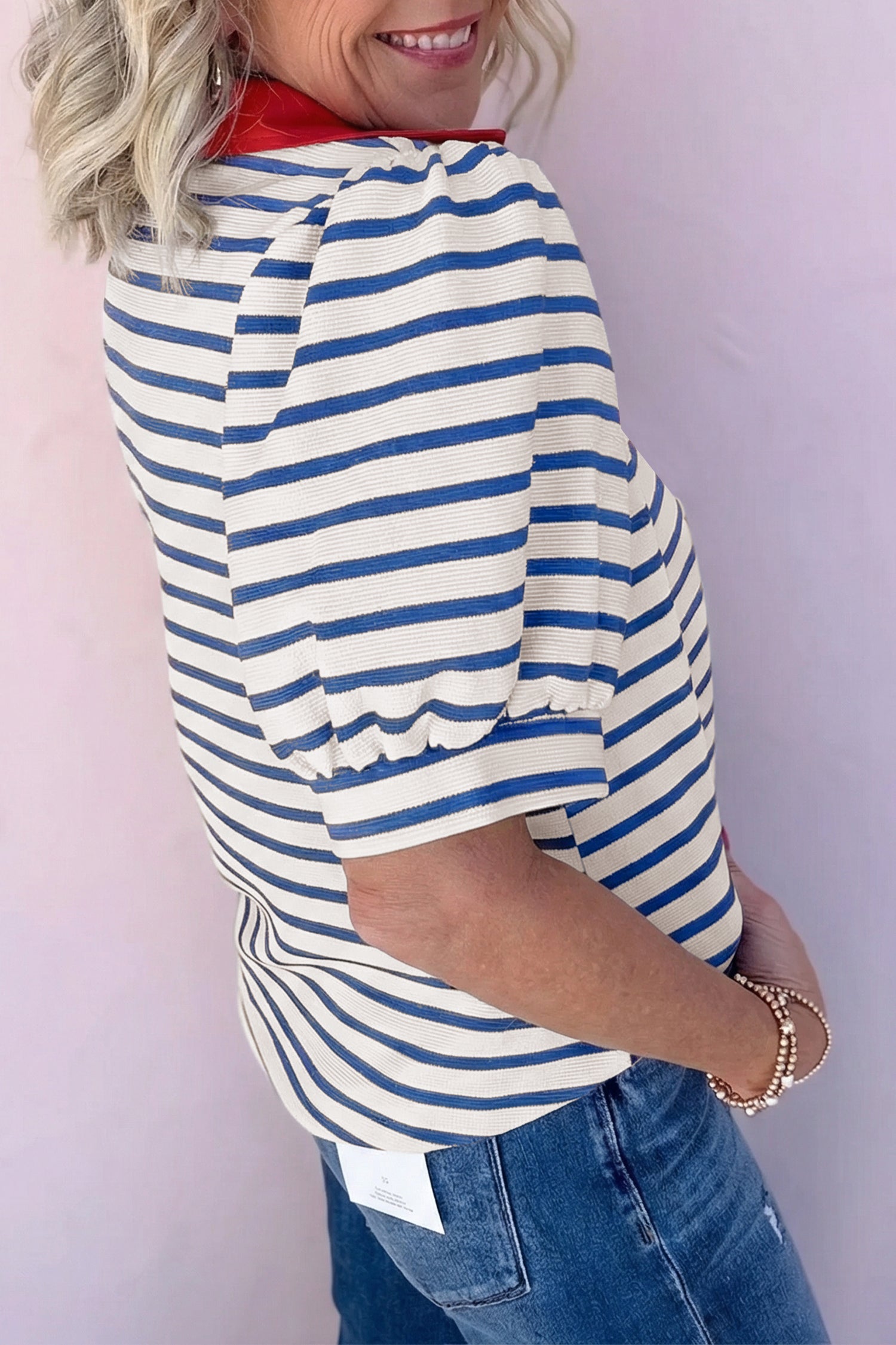 The Hannah May Polo Collar Blouse