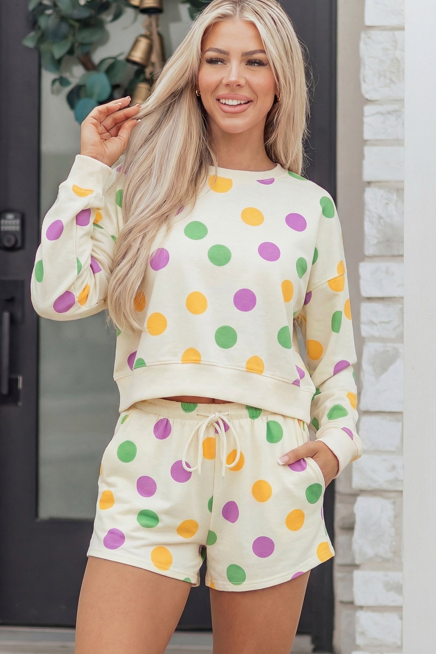 The Presley Polka Dot Lounge Set