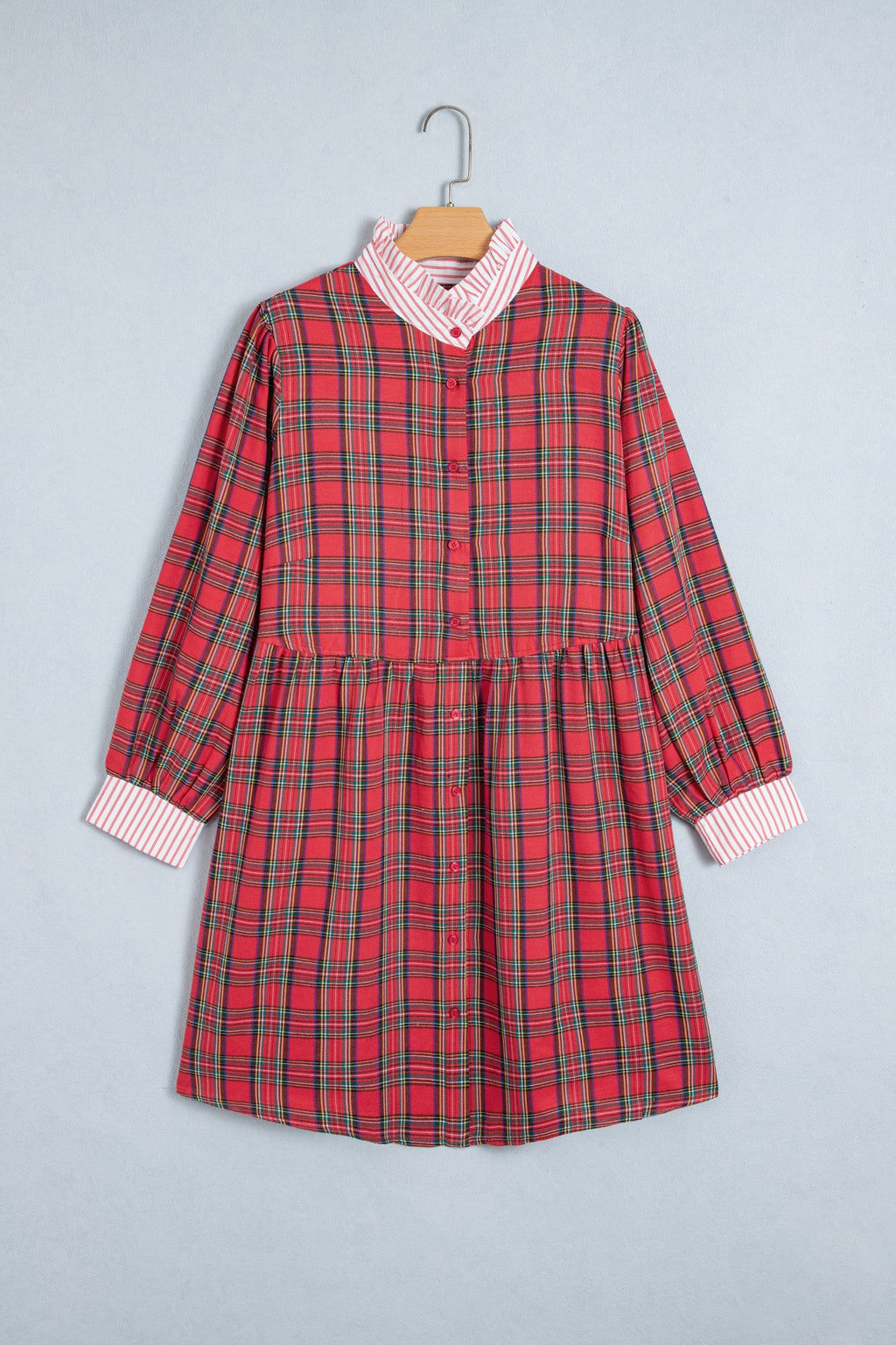 The Holly Mae Plaid Holiday Dress