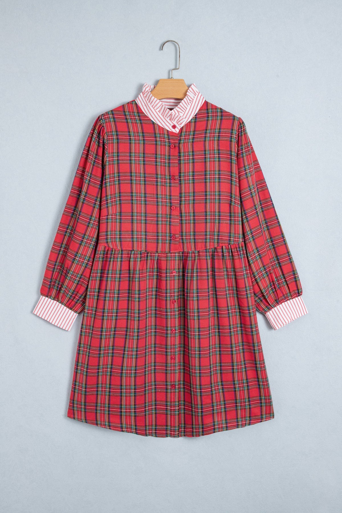 The Holly Mae Plaid Holiday Dress