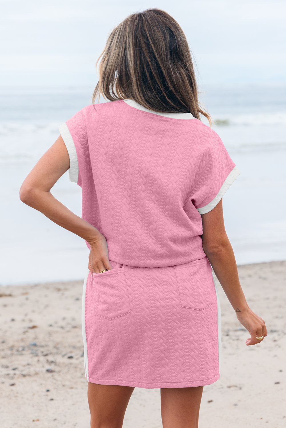 The Ava Rose Textured Skirt Set