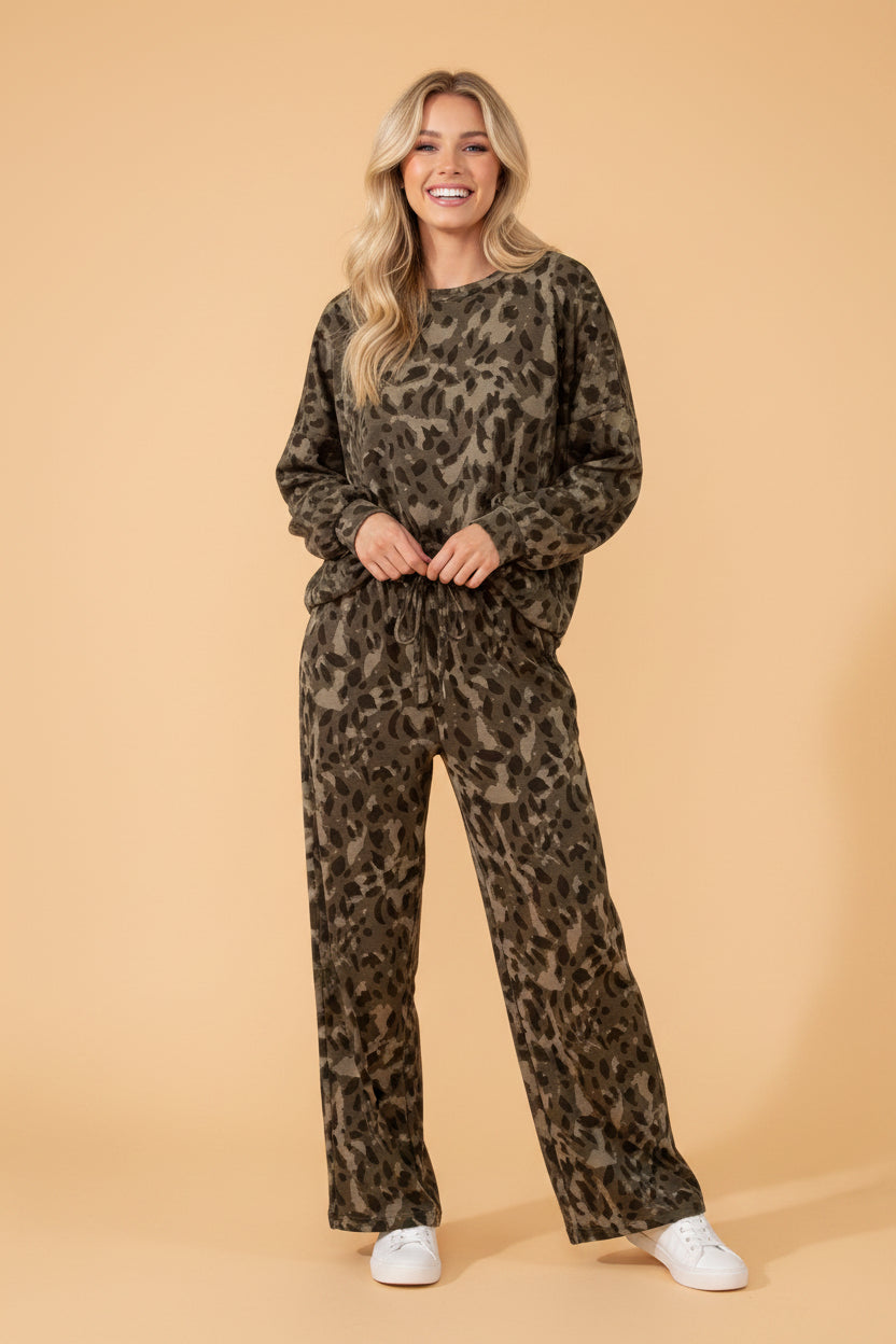 The Tatum Kate Leopard Lounge Set