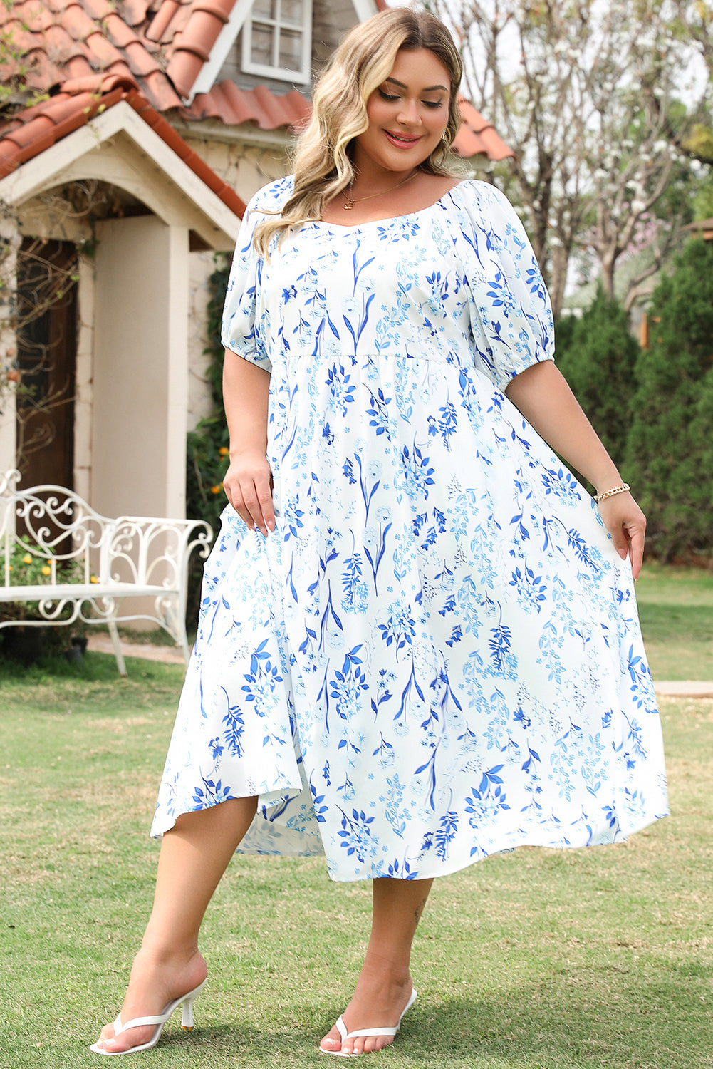 The Olivia Jane Floral Midi Dress