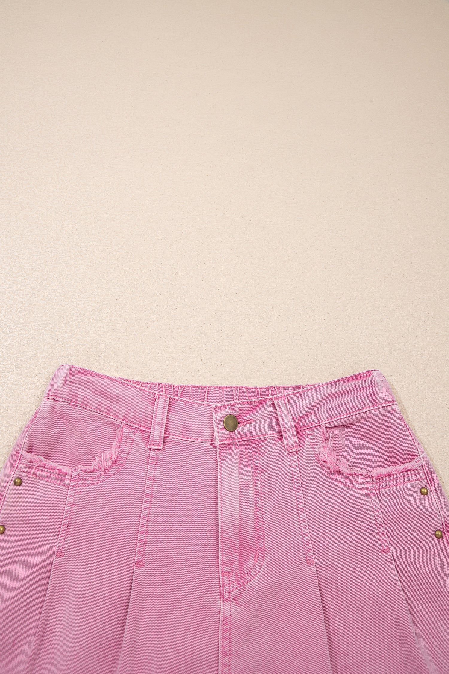 The Blakely Studded Wide Leg Jeans