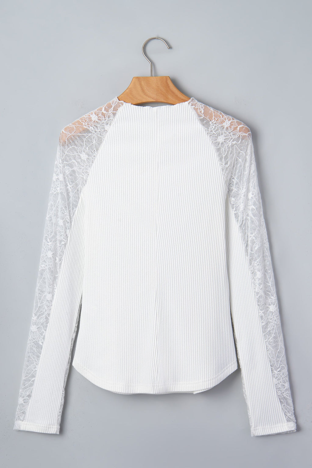 The Delaney Lace Sleeve Knit Top