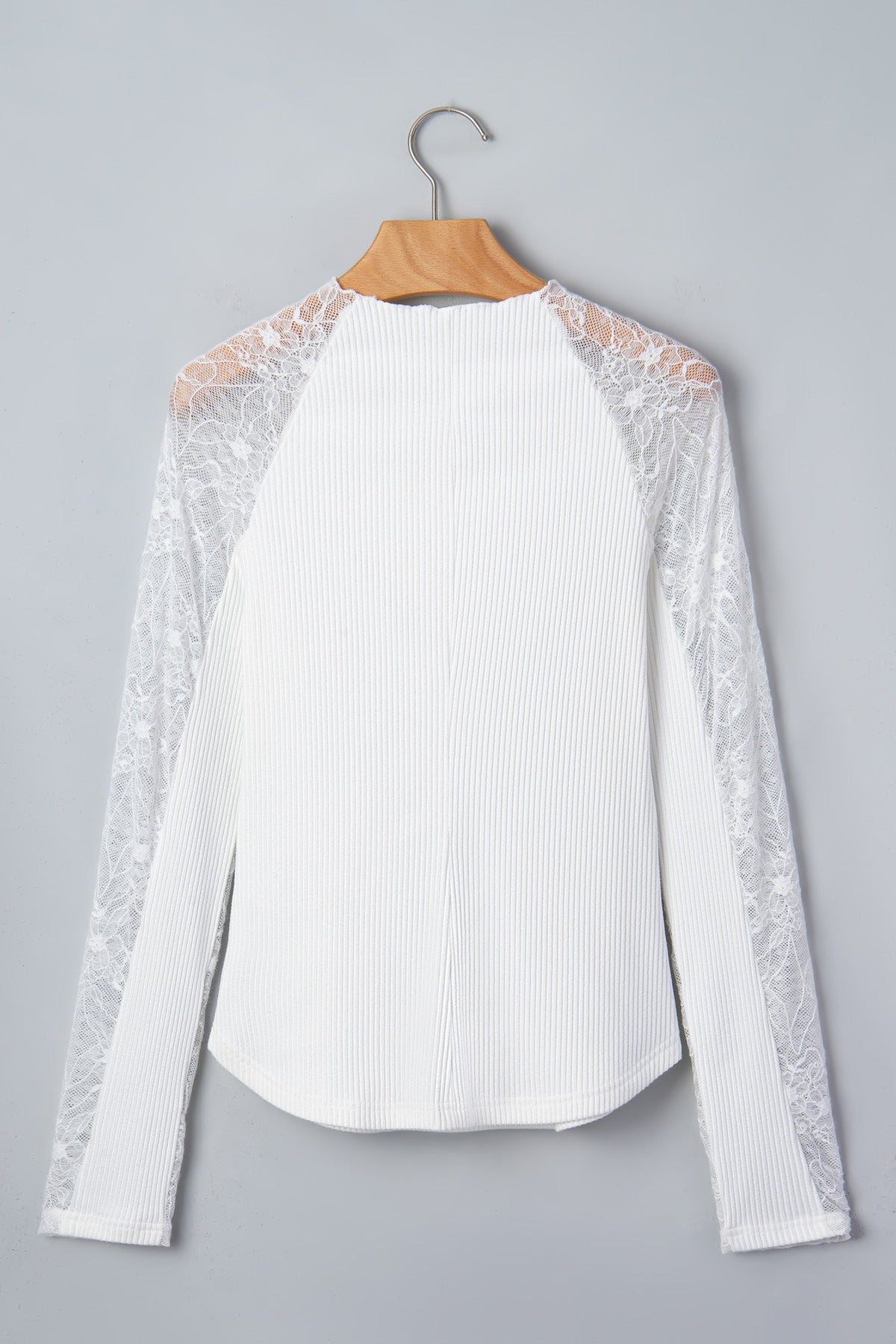 The Delaney Lace Sleeve Knit Top
