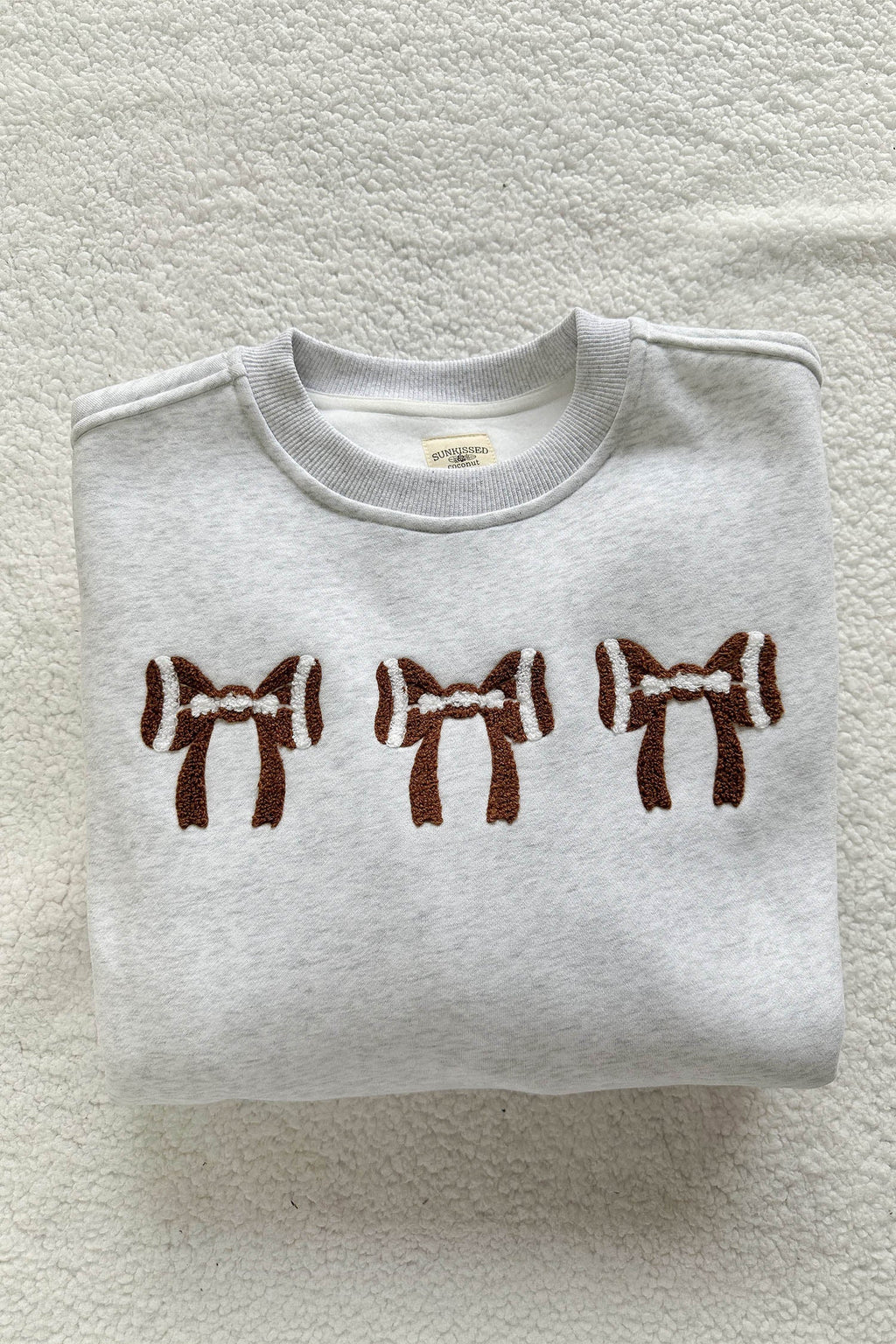 The Brynlee Gameday Bow Sweatshirt