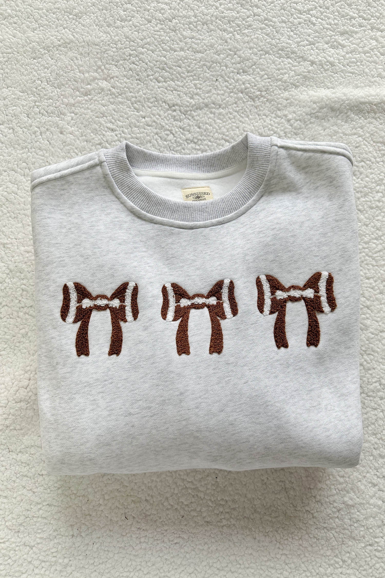 The Brynlee Gameday Bow Sweatshirt