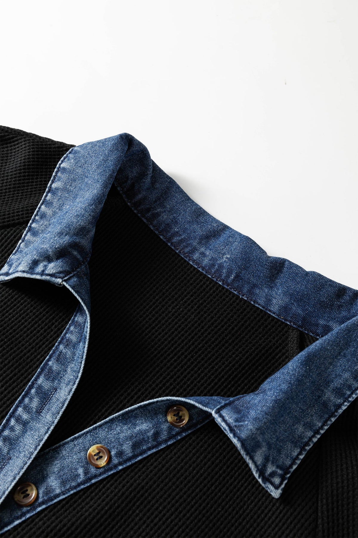 The Maddie Denim Polo Collar Dress