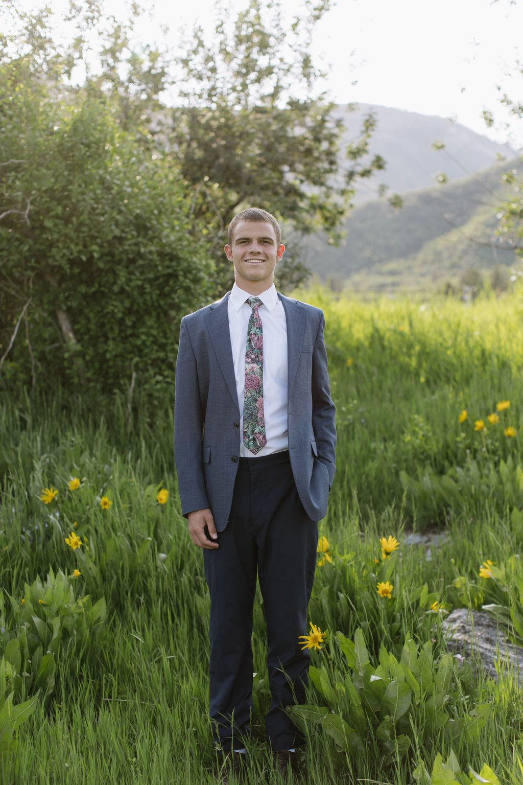The Foyer Floral Men's Tie