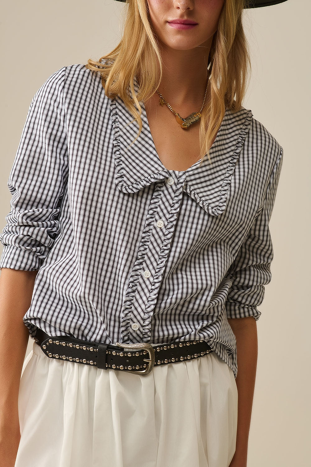 The Hadley Gingham Blouse