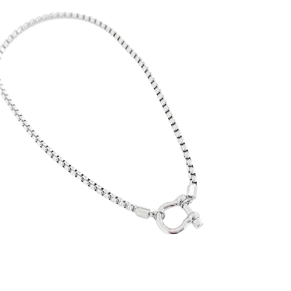 The Lucky Horseshoe Toggle Necklace- WATERPROOF