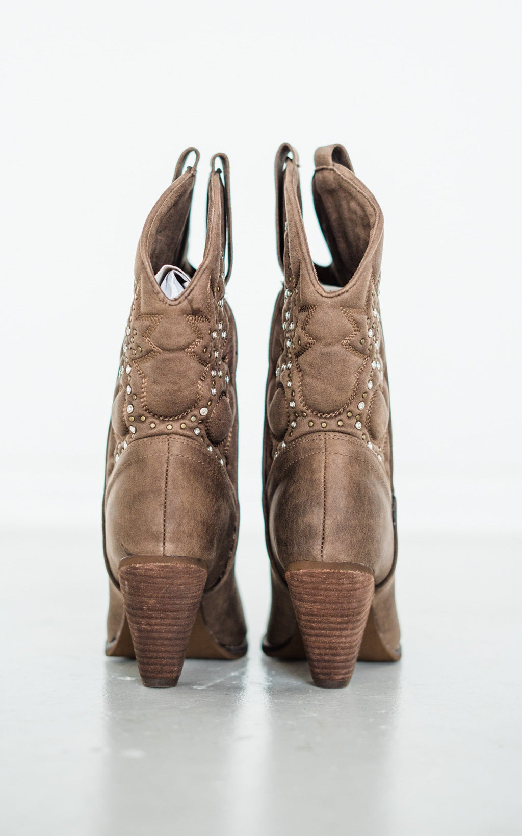 The Houston Western Boots in Taupe