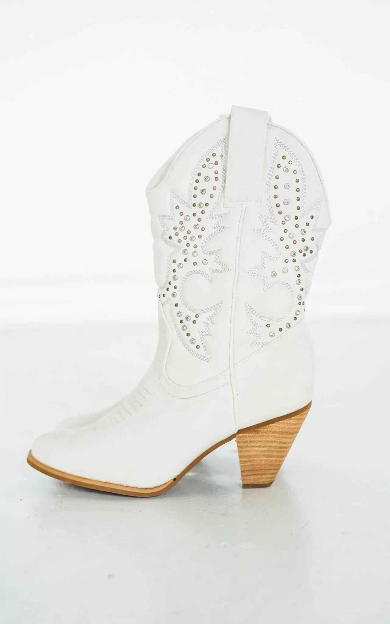 The Haddie Houston Western Boots in White