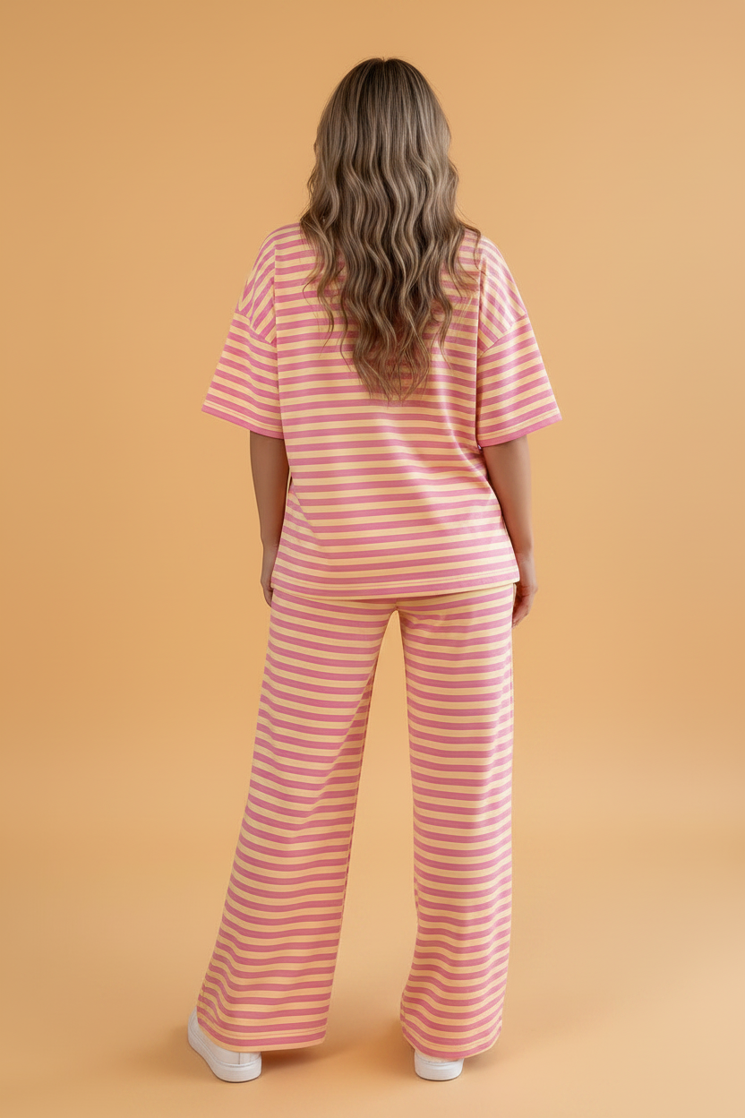 The Mila Stripe Pants Set