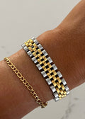 THE THICK TWO TONED BRACELET