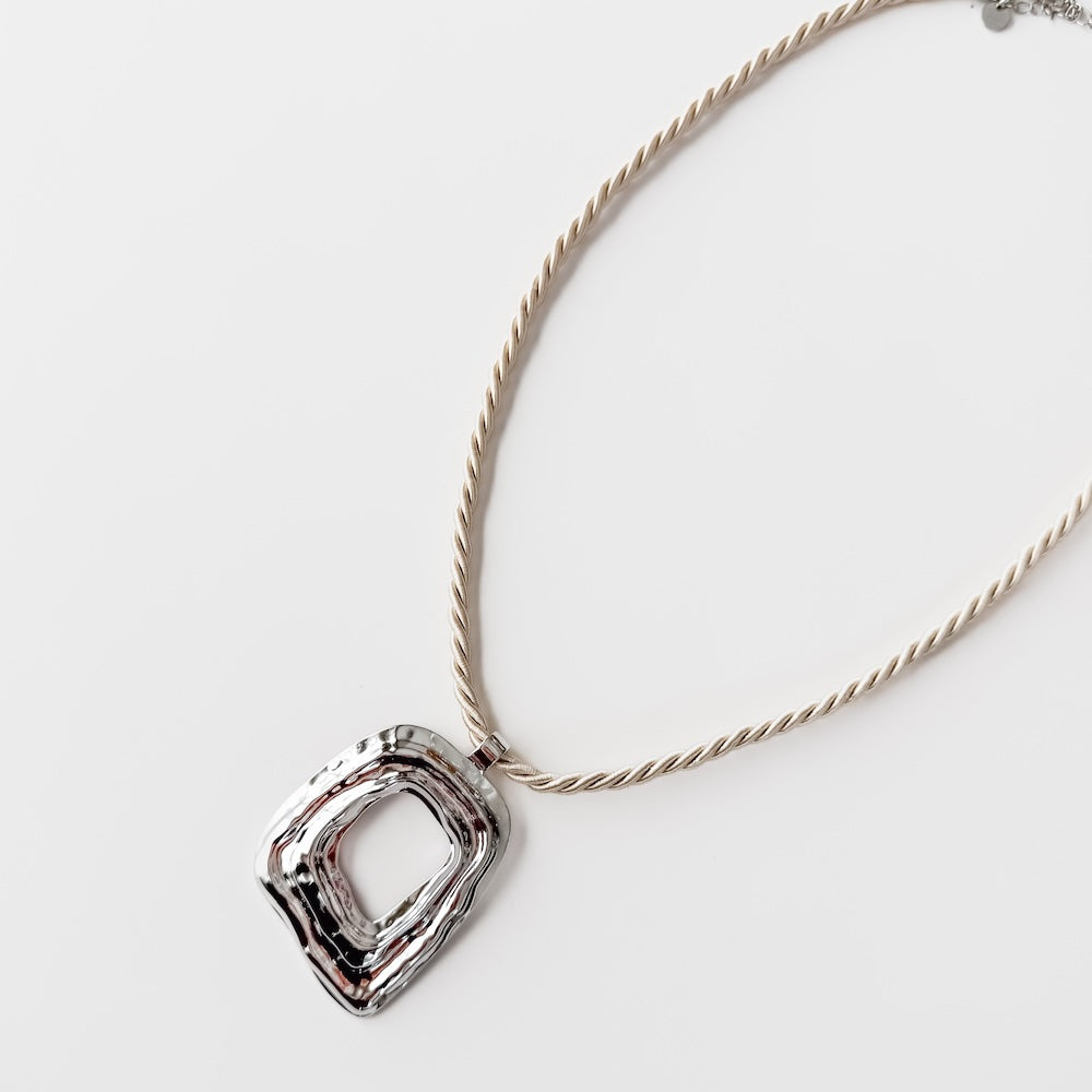 The Irregular Square Statement Necklace - WATERPROOF