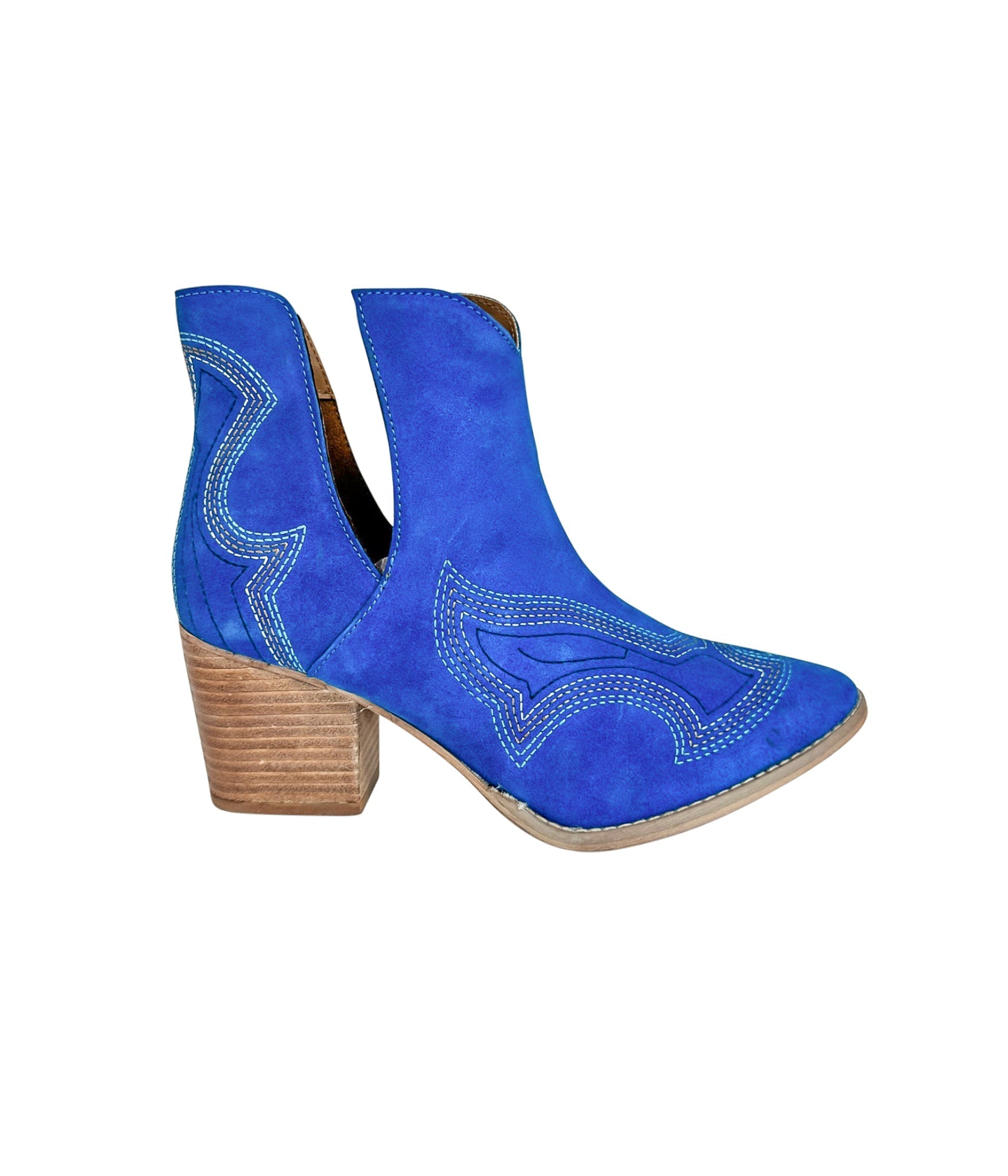 The Journee Suede Ankle Boots