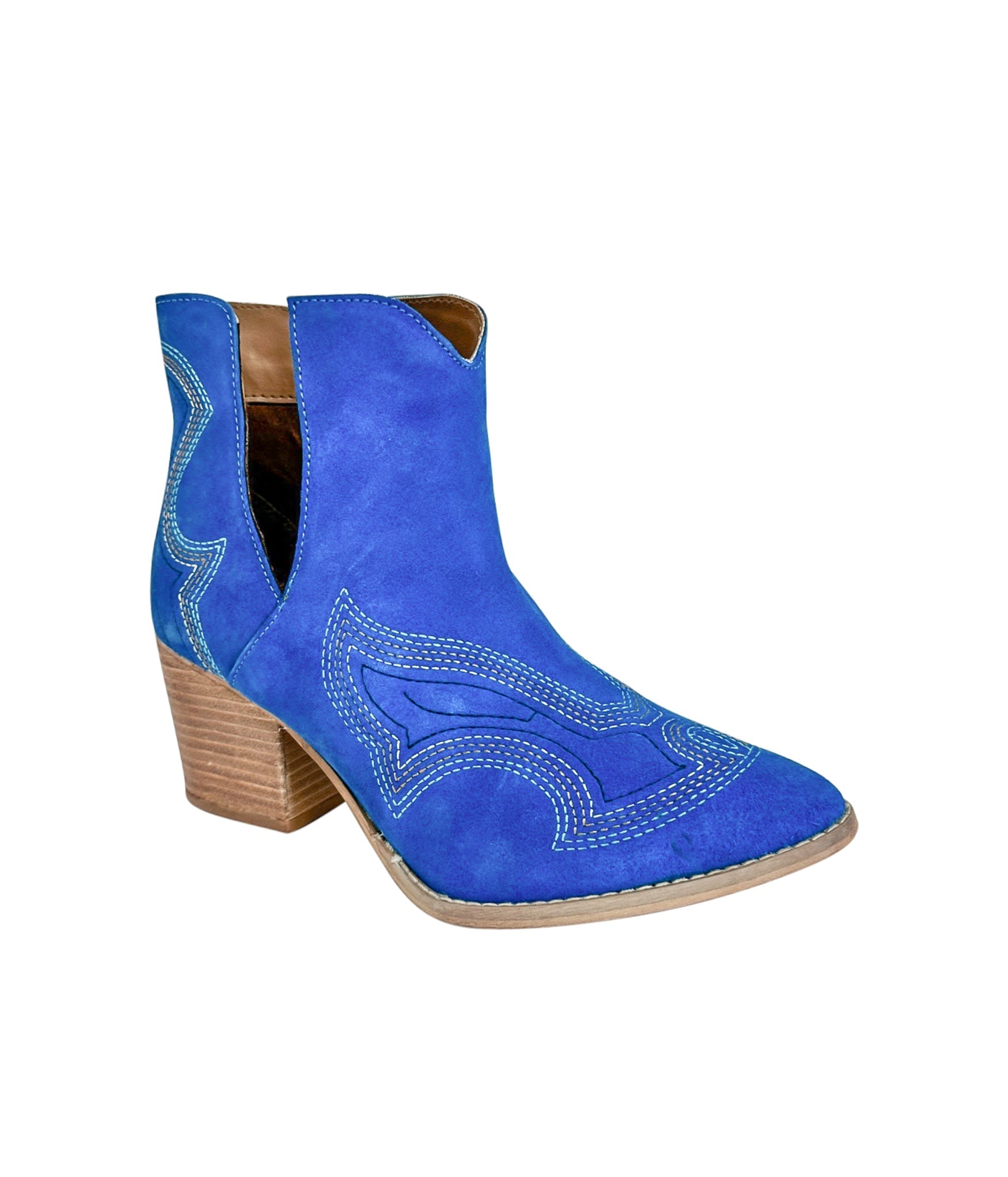 The Journee Suede Ankle Boots