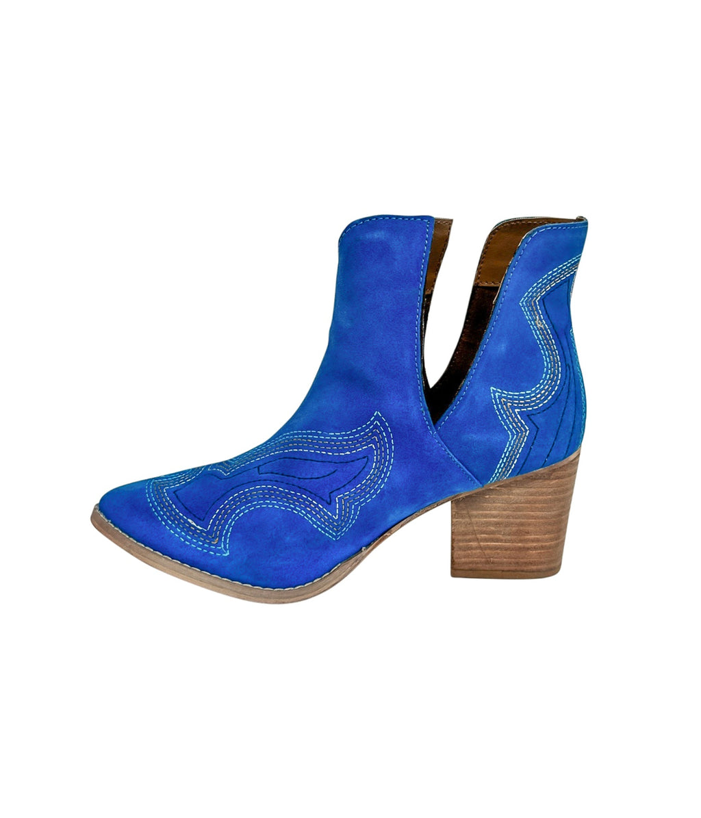 The Journee Suede Ankle Boots