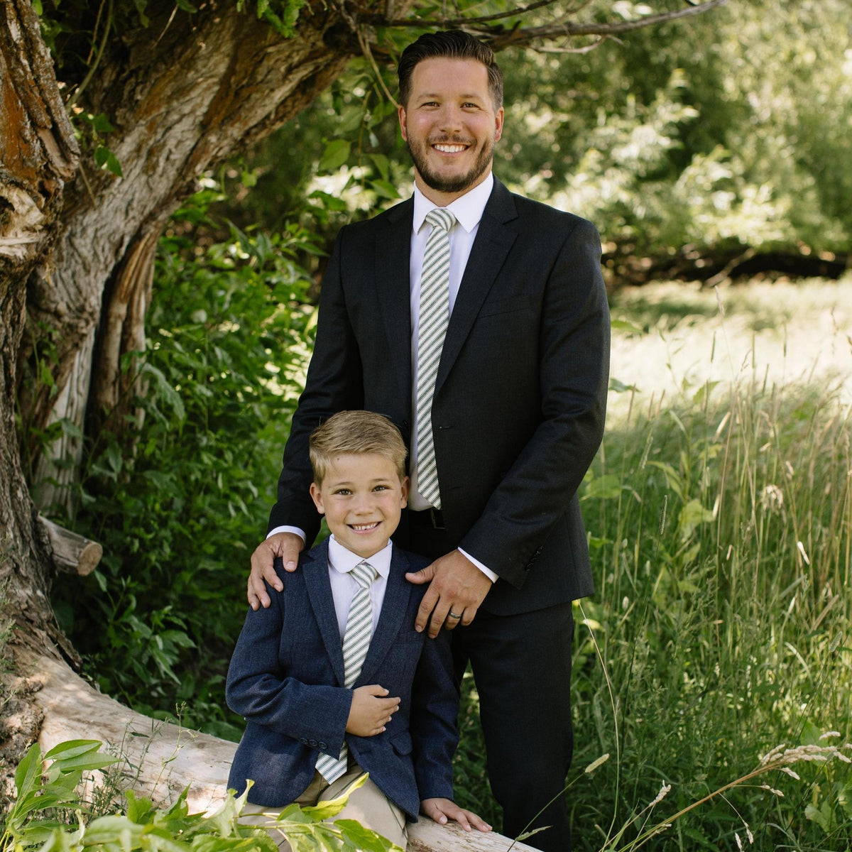 The Juniper Stripe Boys Tie