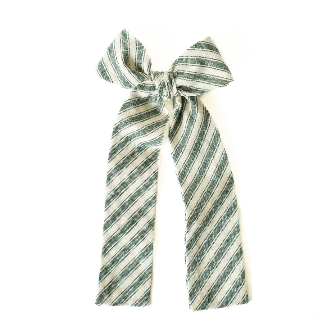 The Juniper Stripe Lady Hair Bow