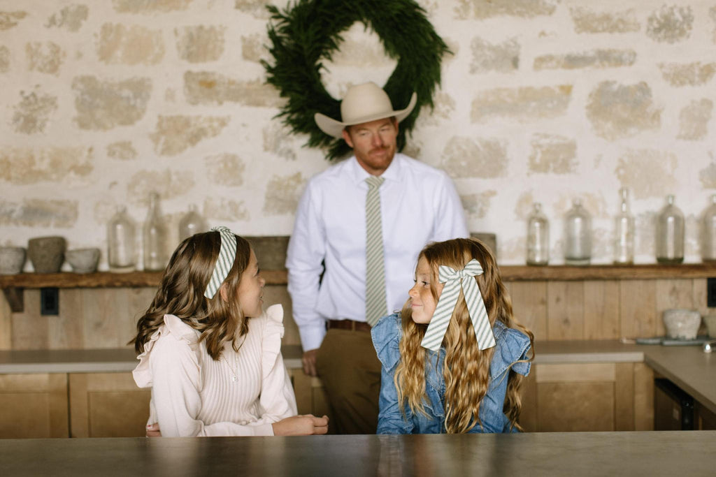 The Juniper Stripe Lady Hair Bow