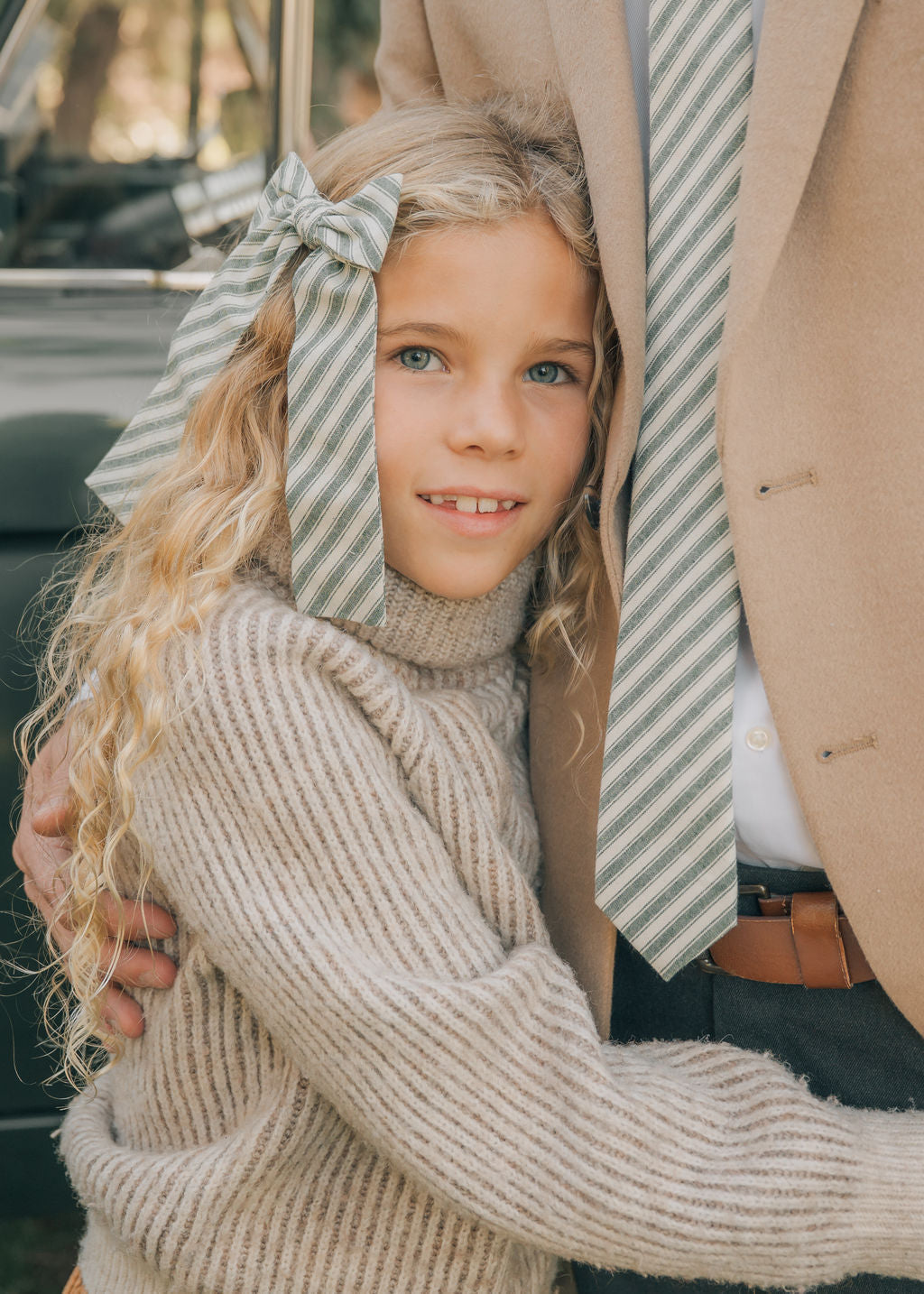 The Juniper Stripe Lady Hair Bow