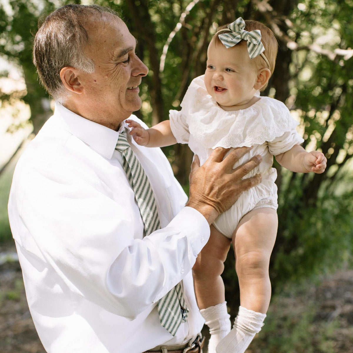 The Juniper Stripe Petite Hair Bow