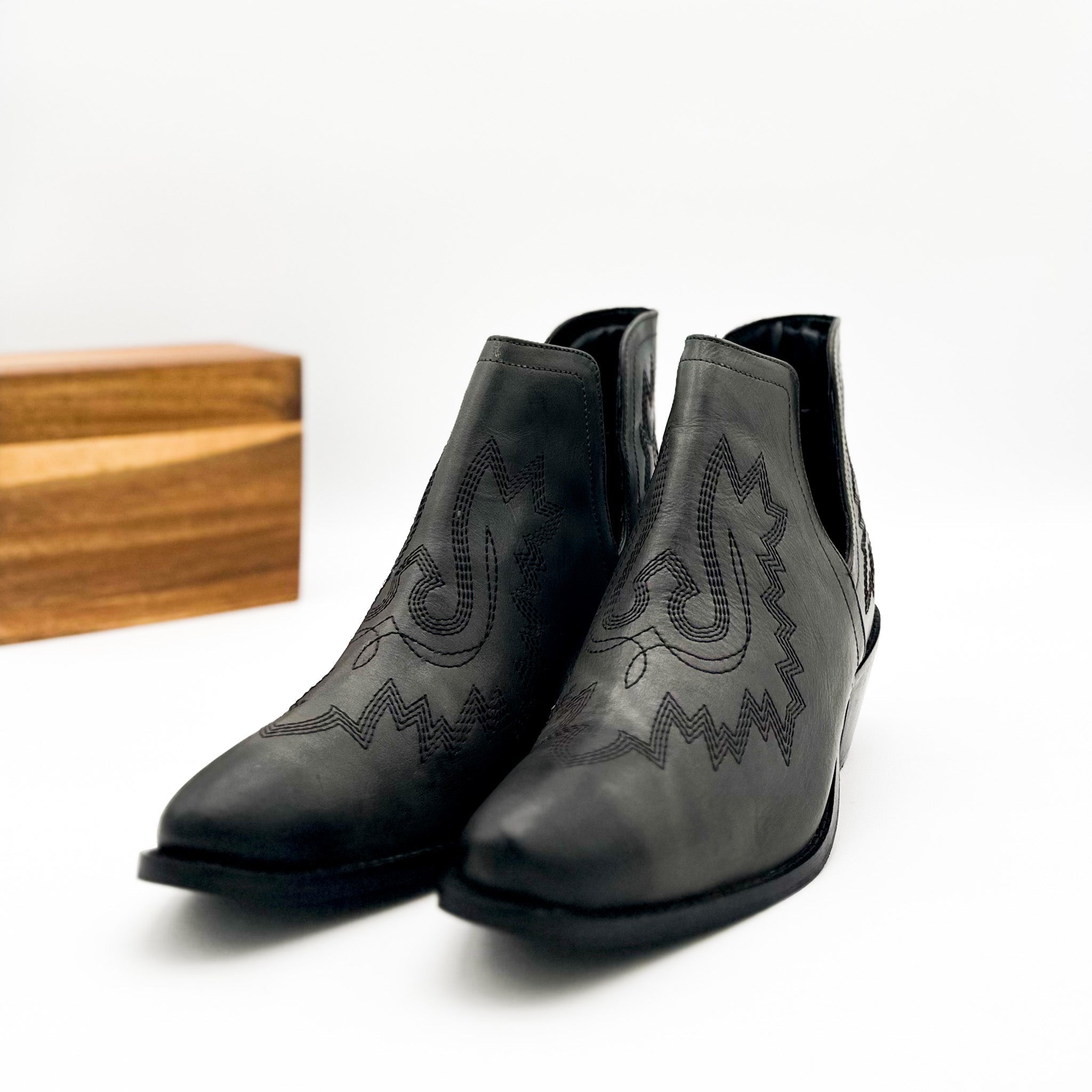 The Hazel Booties in Black