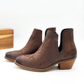 The Olivia Mae Booties in Brown
