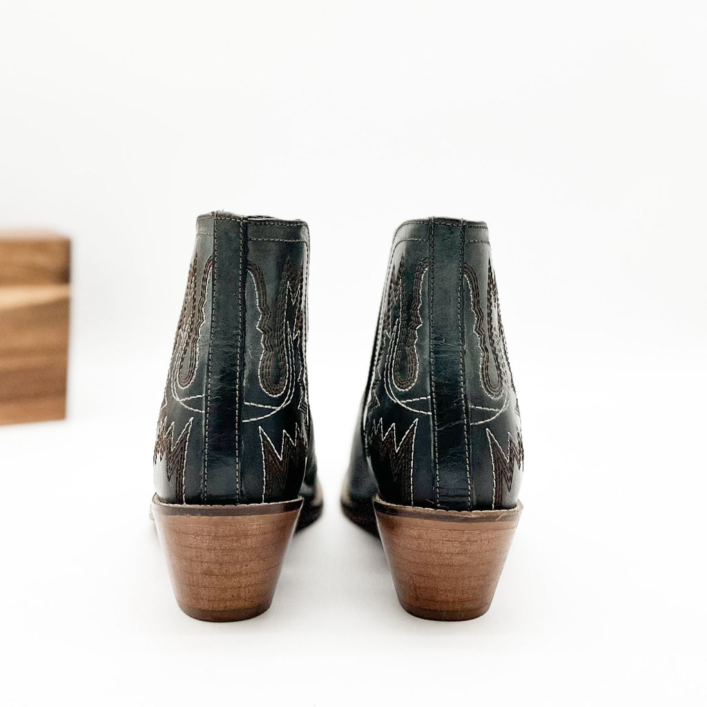 The Hattie Booties in Teal