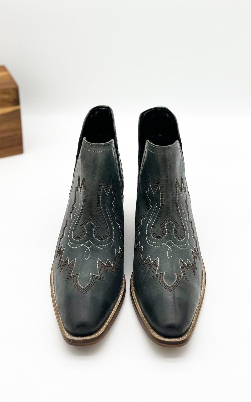 The Hattie Booties in Teal