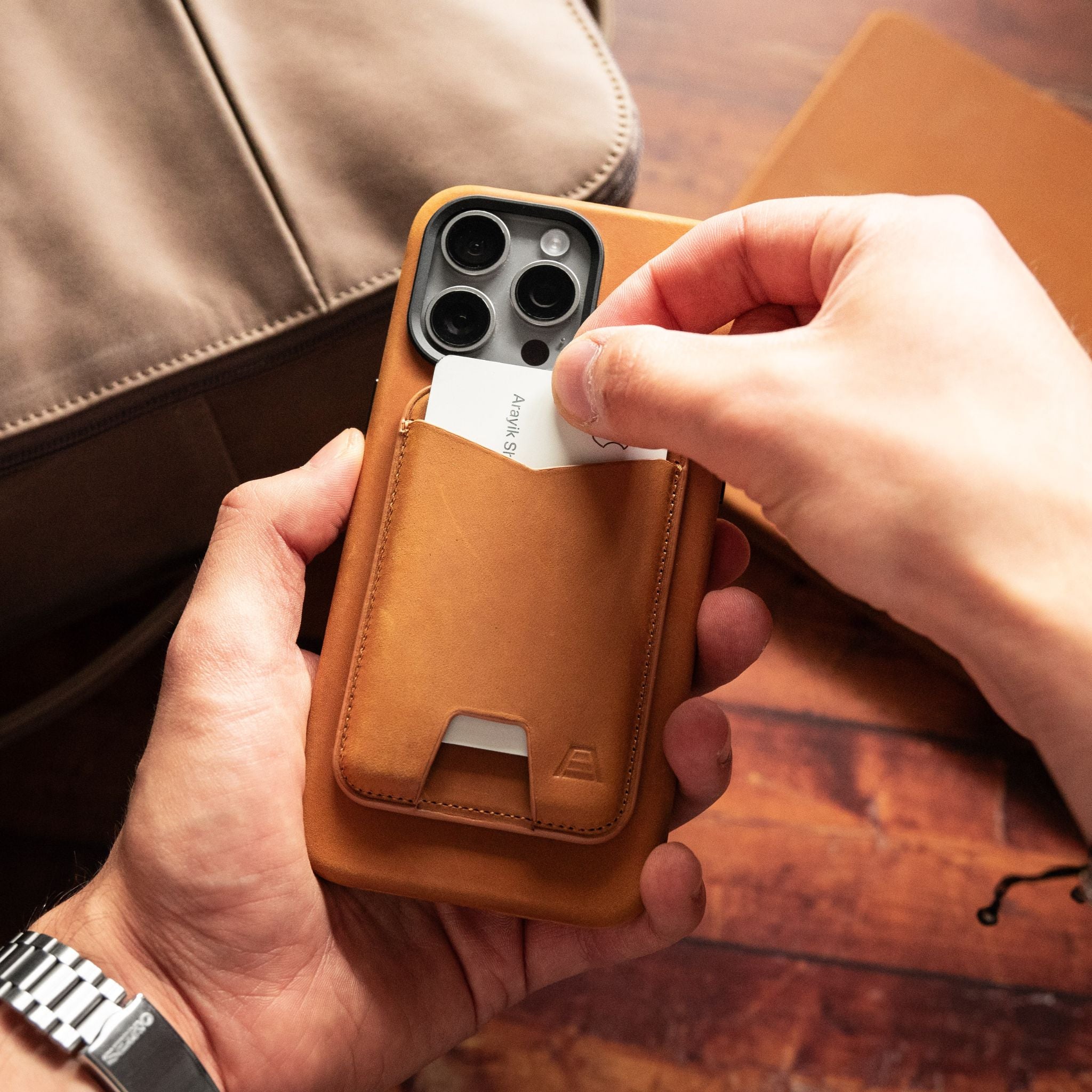 The Mag Leather Phone Wallet