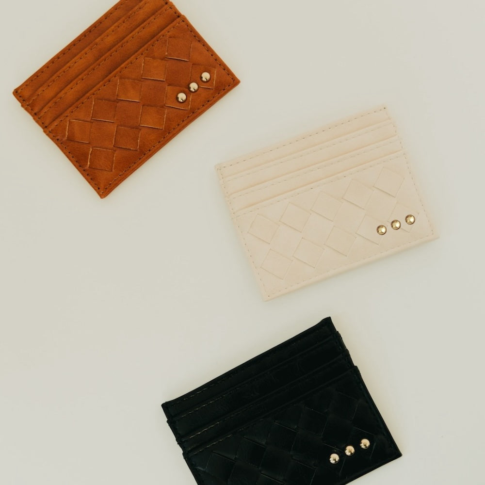 The Mariah Woven Small Card Holder Wallet