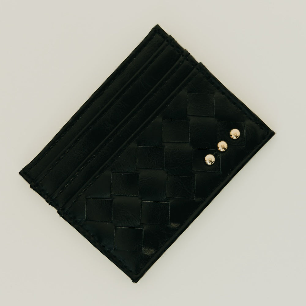 The Mariah Woven Small Card Holder Wallet