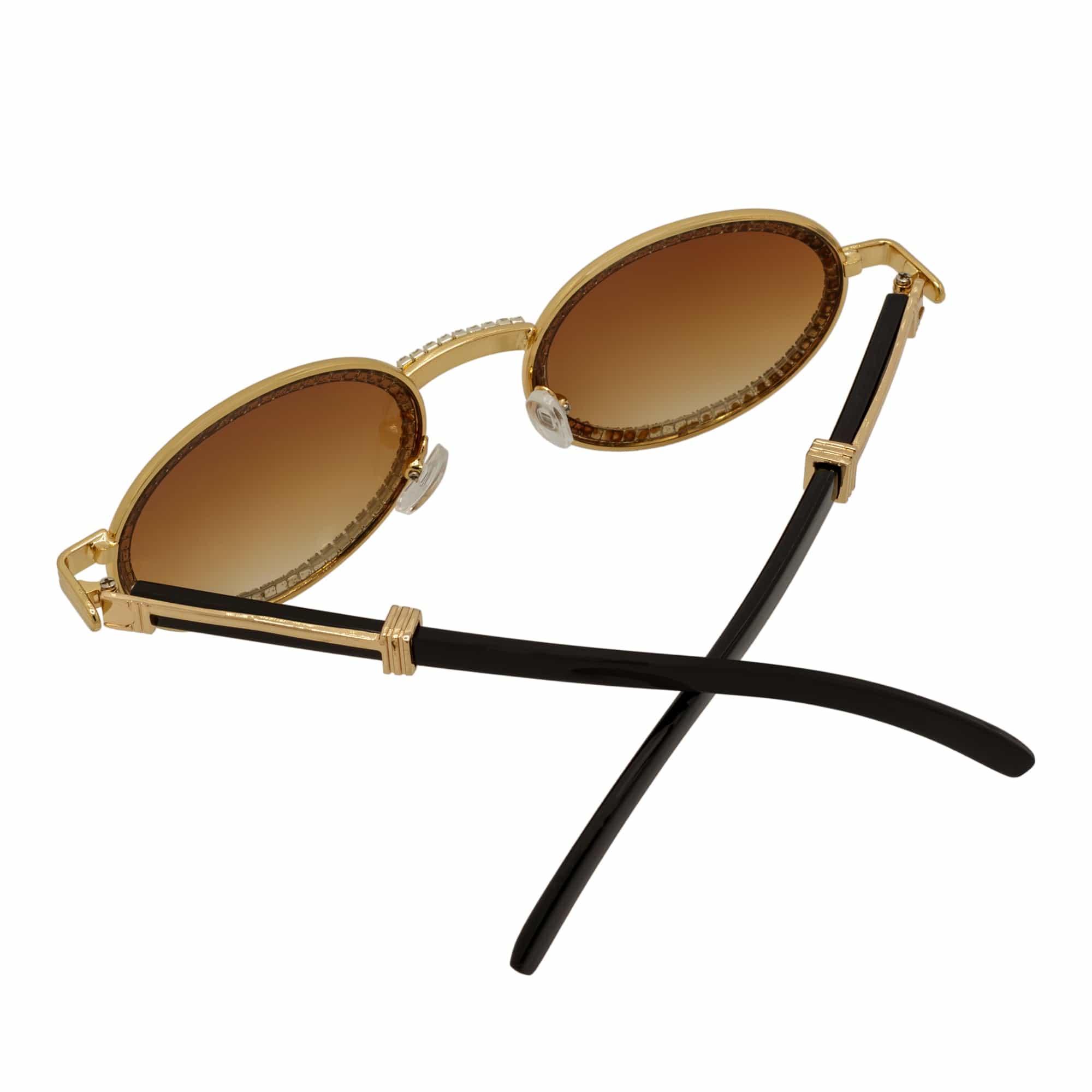 The Blair Gold Amber Sunglasses