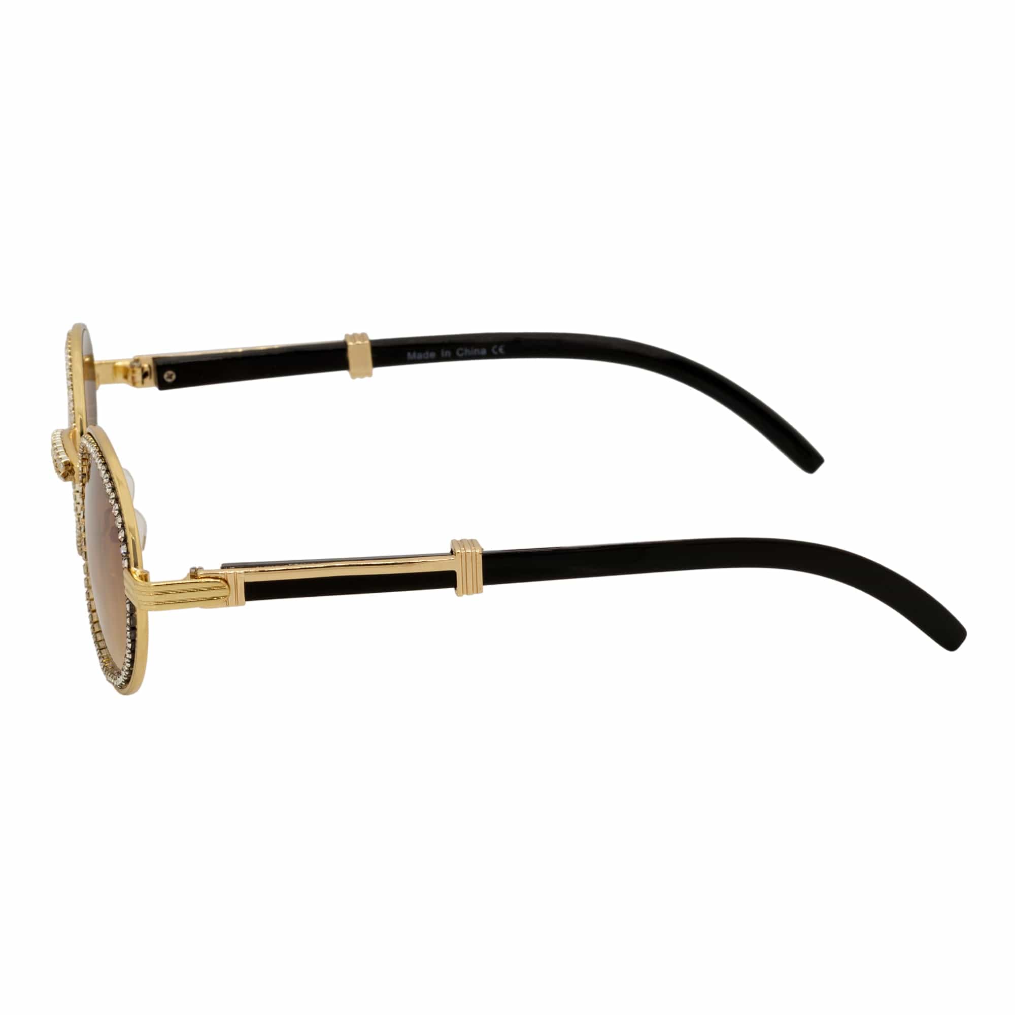 The Blair Gold Amber Sunglasses