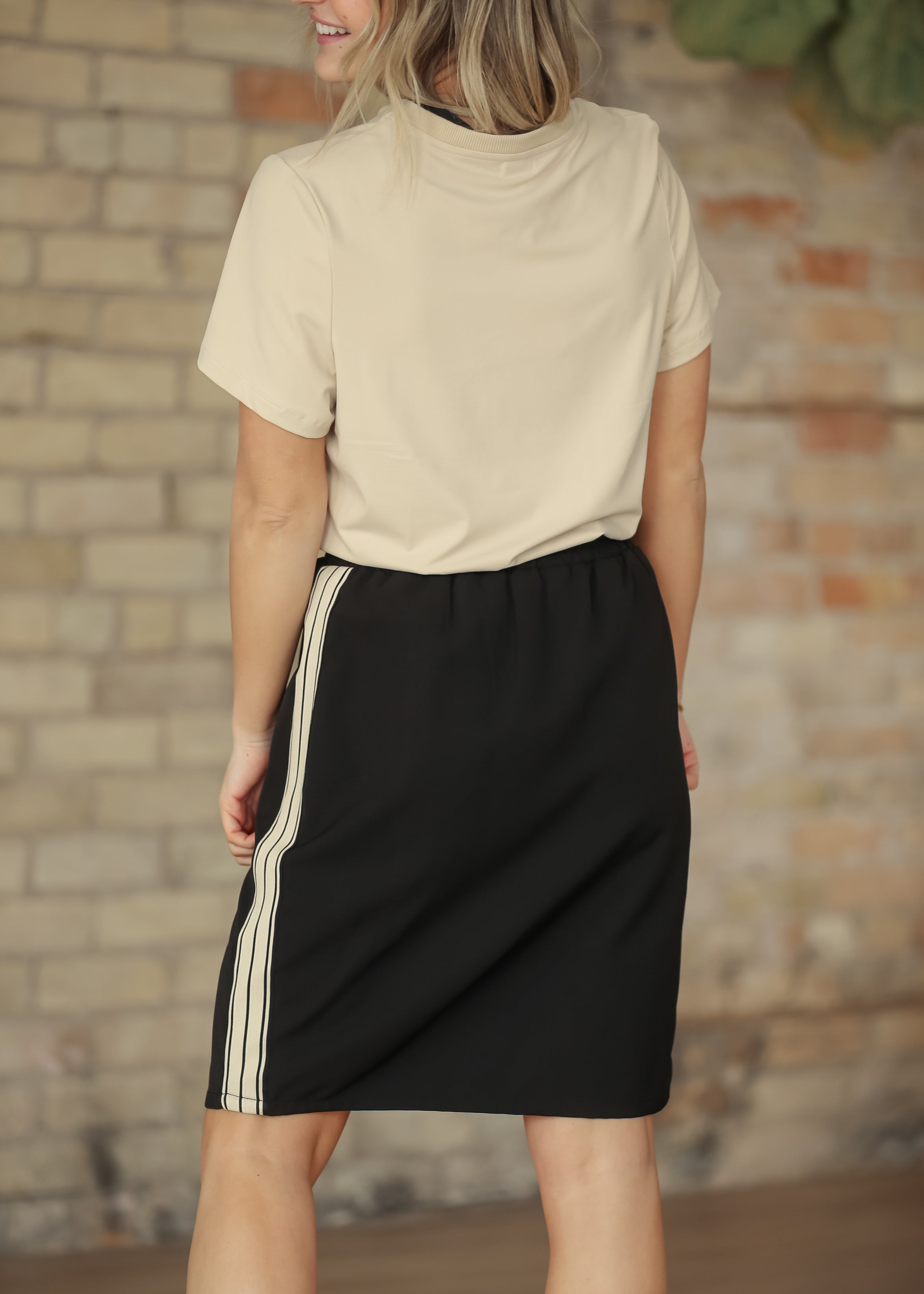 The Nina Side Stripe Skirt