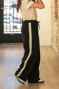 The Nina Wide Leg Track Pants