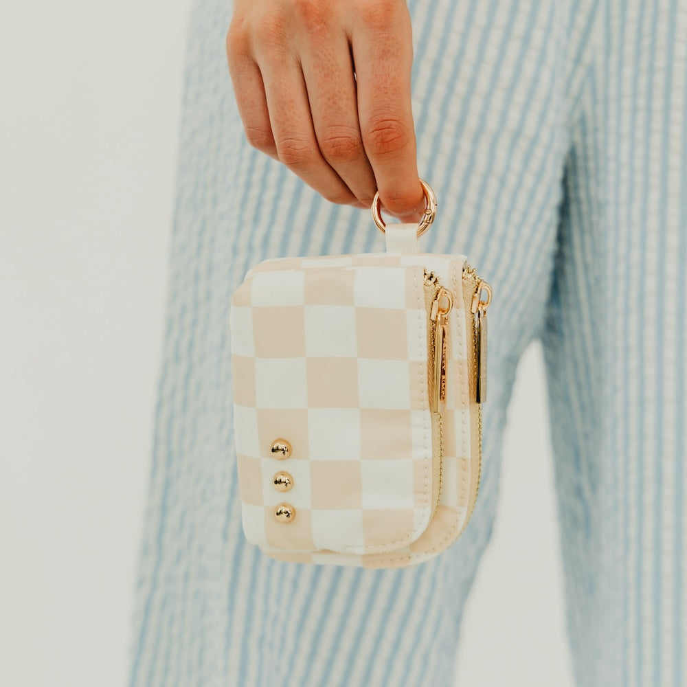 The Nylon Cameron Double Zip Clippable Card Wallet