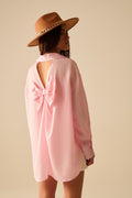 The Blush Bow Button Up