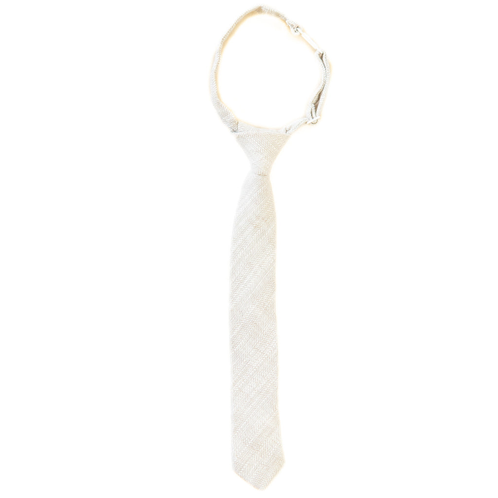 The Parchment Tweed Boys Tie