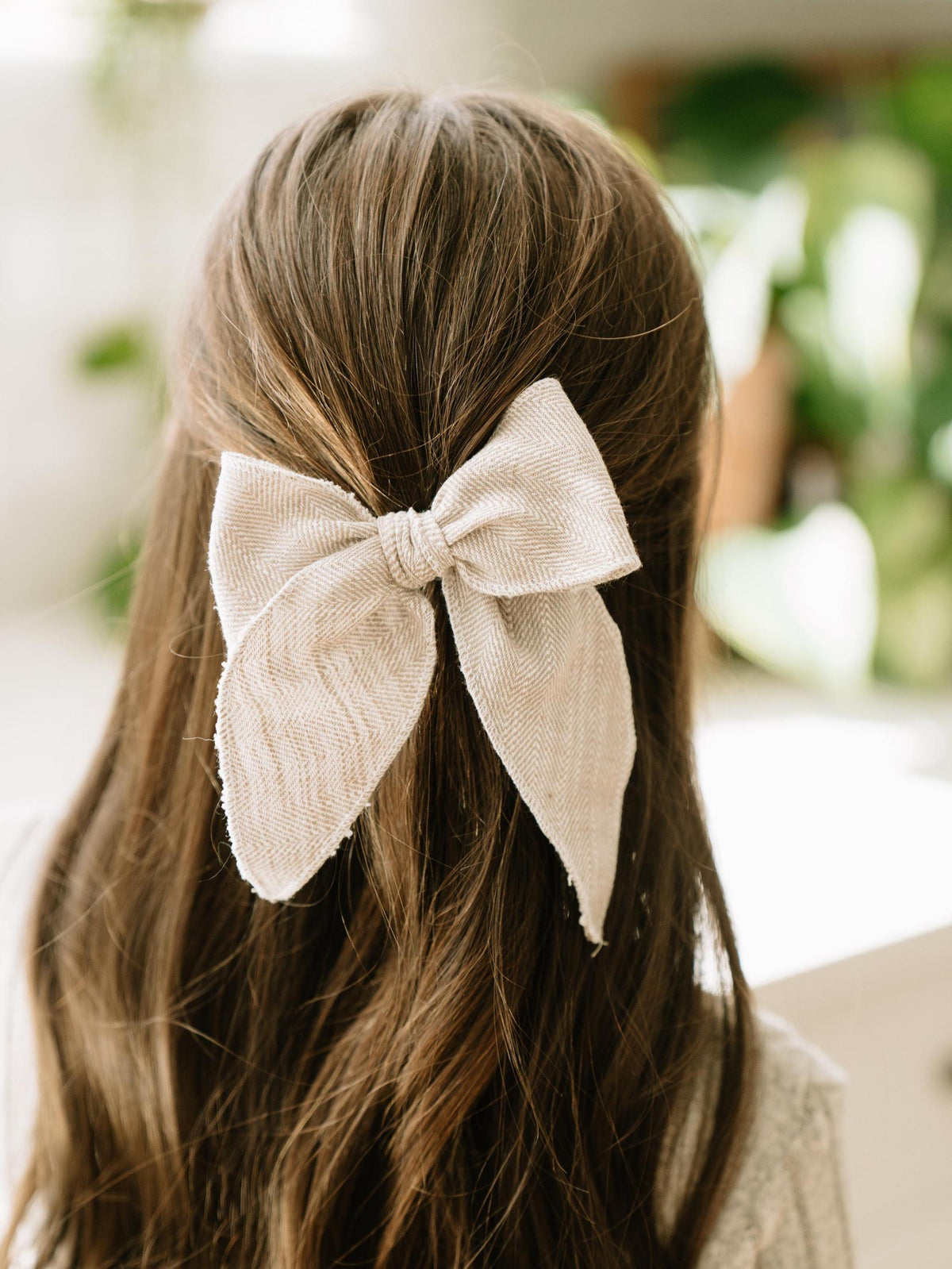 The Parchment Tweed Darling Hair Bow
