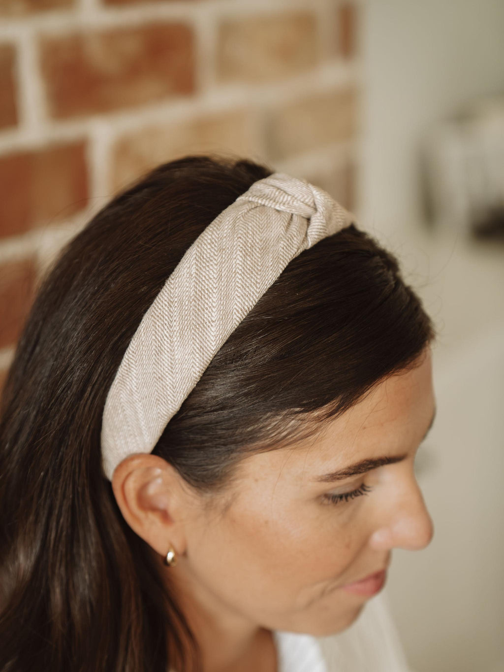 The Parchment Tweed Knotted Headband