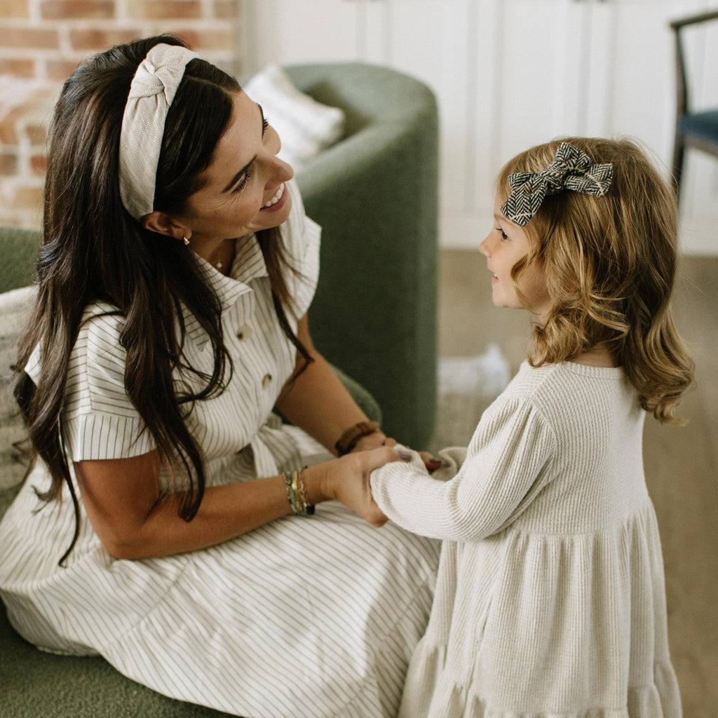 The Parchment Tweed Knotted Headband