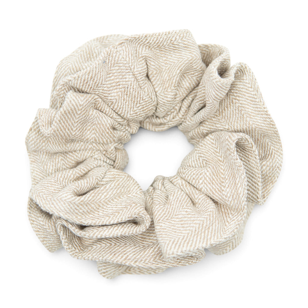 The Parchment Tweed Hair Scrunchie